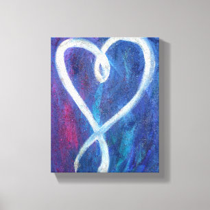 Stöd för Heart Painting Canvas Art-utskrift