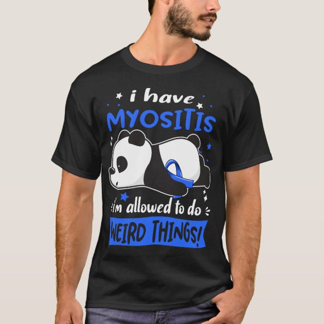 Stöd för informationsgåvor för Myositis T Shirt (Framsida)