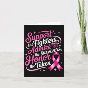 Stöd för kampen mot bröstcancer för bröstcancer Ad Kort