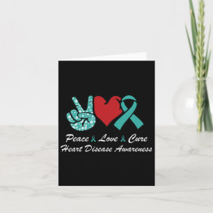 Stöd för Kärlek Cure Heart Disease Awareness Chd S Kort