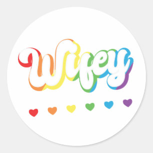 Stöd för Lesbisk Gay-stöd för Rainbow LGBTQIA Runt Klistermärke