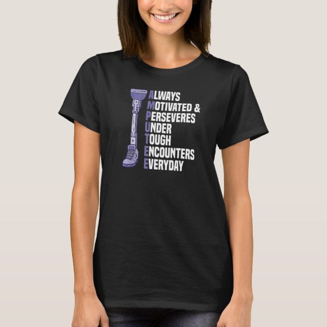 Stöd för ljuddämpning av legotyp Rullstolsprofil T Shirt (Framsida)