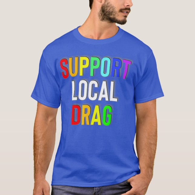 Stöd för lokal dragning t shirt (Framsida)