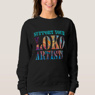 Stöd för lokal konst för Loko Artist Retro Support T Shirt