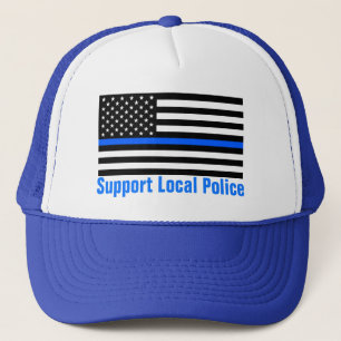 Stöd för lokal polis Thin Blue Line Keps