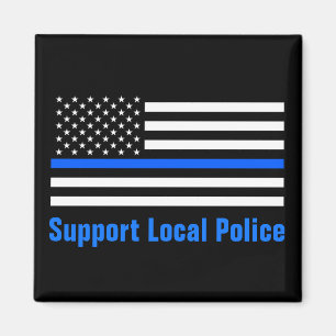 Stöd för lokal polis Thin Blue Line Magnet