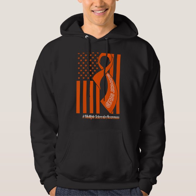 Stöd för matchning av Många Sclerosis Squad US Fla Hoodie (Framsida)