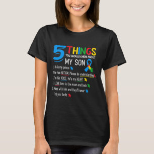 Stöd för medvetandegörande om autism hos Mamma Pap T Shirt