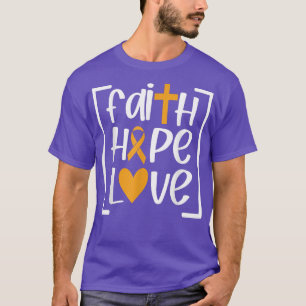 Stöd för medvetandegörande om cancer i barndomen p t shirt
