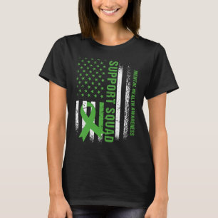 Stöd för mentalvårdsmedvetandegörande av oss, Flag T Shirt