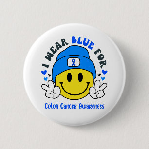 Stöd för menyfliksstöd för Colon Cancer Awareness Knapp