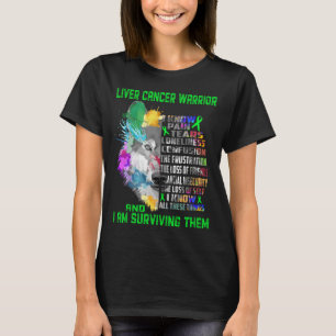 Stöd för menyfliksstöd för levercancermedvetenhet t shirt