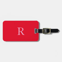 Stöd för Monogram Initialer Namn Red Rosa Gift Par