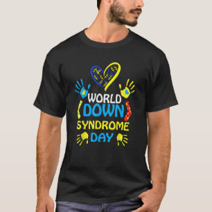 Stöd för och medvetandegörande av nedströmssyndrom t shirt