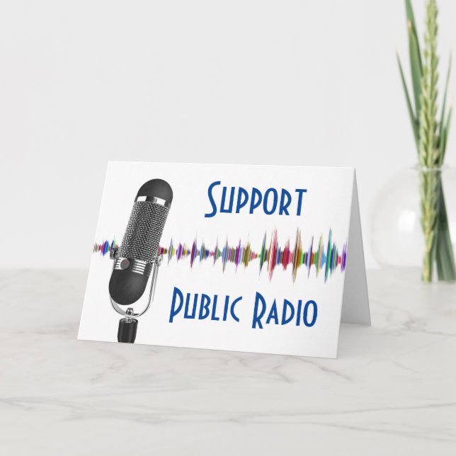 Stöd för offentlig radio  kort (Framsida)