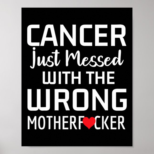 Stöd för ökad medvetenhet om cancer Få bra cancerb Poster (Framsidan)