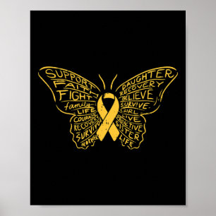 Stöd för ökad medvetenhet om cancer hos barn poster