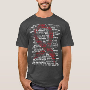 Stöd för ökad medvetenhet om cancer i Många genom T Shirt