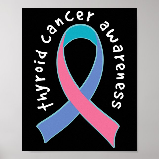 Stöd för ökad medvetenhet om cancer Walk Ribbon Poster (Framsidan)