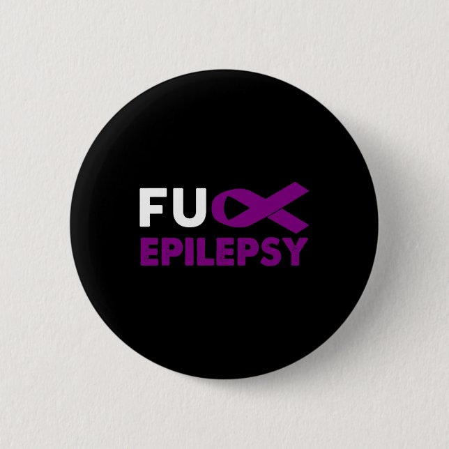 Stöd för ökad medvetenhet om Fck Epilepsy-medvetan Knapp (Framsida)