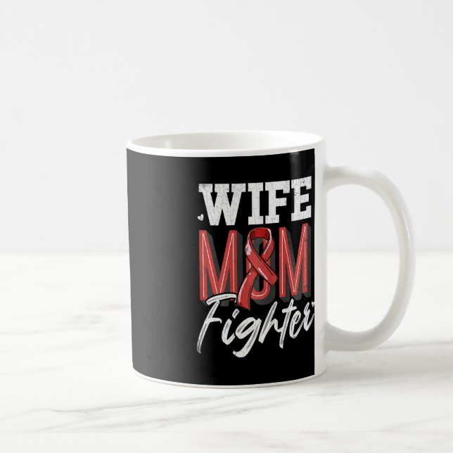 Stöd för ökad medvetenhet om maka Mamma Fighter Br Kaffemugg (Höger)