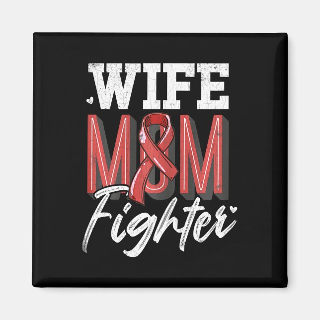 Stöd för ökad medvetenhet om maka Mamma Fighter Br Magnet (Framsidan)