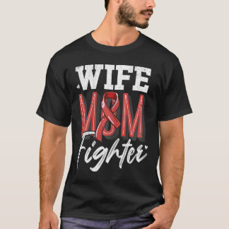 Stöd för ökad medvetenhet om maka Mamma Fighter Br T Shirt