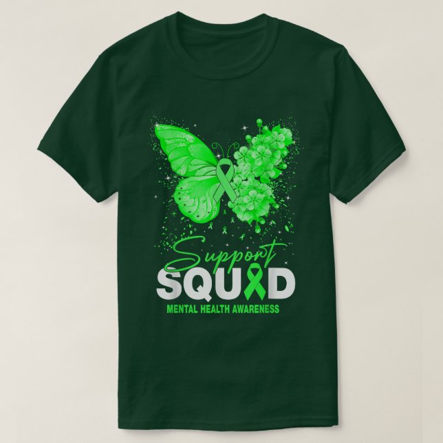 Stöd för ökad medvetenhet om psykisk hälsa på Squa T Shirt (Design framsida)