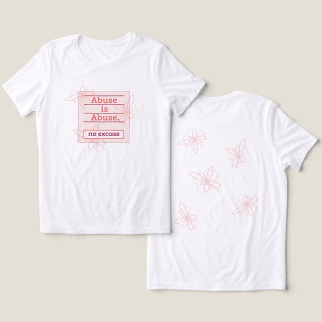 Stöd för ökat medinflytande vid giftiga, känslomäs t shirt (Design fram och bak)