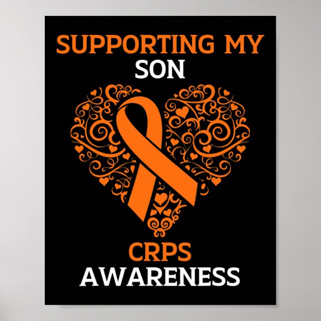 Stöd för Orangen för min son RSD Crps Awareness Mo Poster (Framsidan)