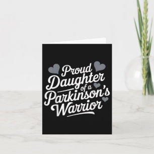 Stöd för Parkinsons Warrior Proud Daughsupport Kort