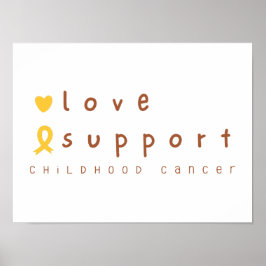 Stöd för Poster av barncancer i kärlek