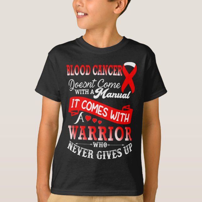 Stöd för Red Ribbon Warrior - ökad medvetenhet om  T Shirt (Framsida)