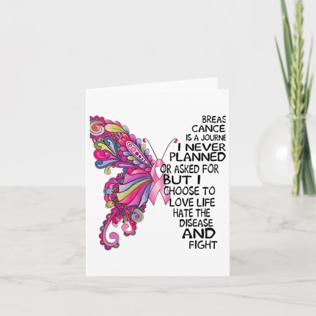 Stöd för Rosa av bröstcancer med starka kvinnor Kort (Framsida)