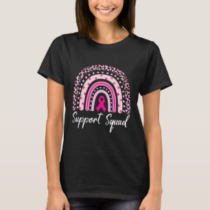 Stöd för Rosa på torget Rainbow Leopard Breast Can T Shirt