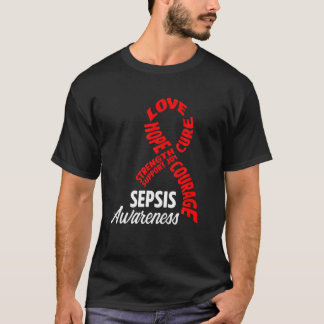 Stöd för sesis Awareness Support Warrior Survivor  T Shirt