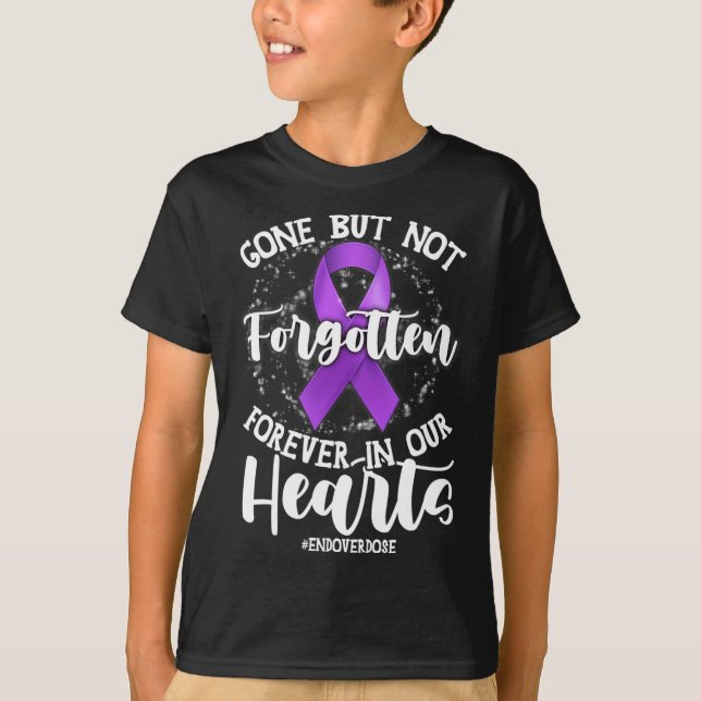 Stöd för slutöverdosering, förlorad en minnesöverd t shirt (Framsida)
