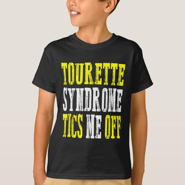 Stöd för Tourette-syndrom för medvetenhet T Shirt (Framsida)
