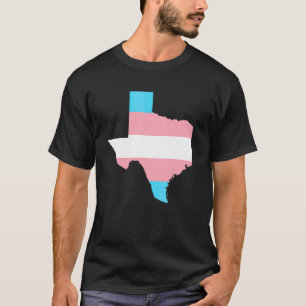 Stöd för Trans Flagga Texas Lgbt-Pride T Shirt