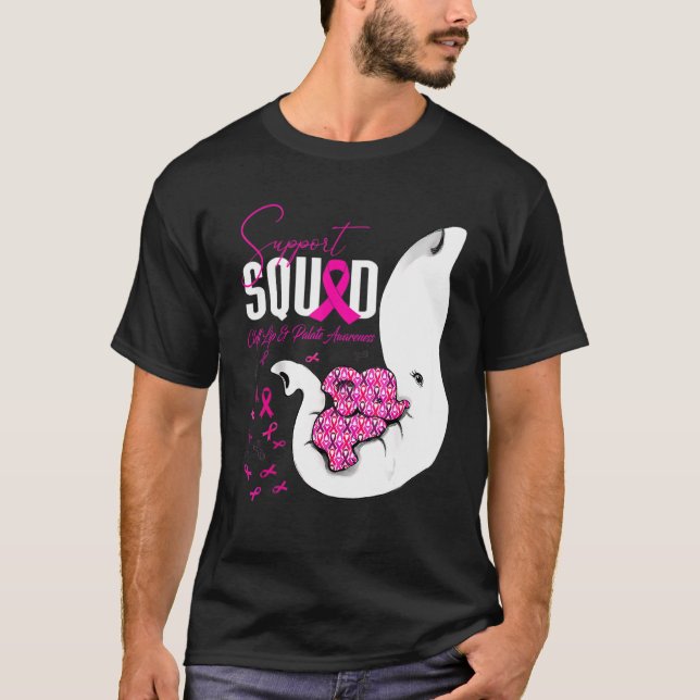 Stöd för vänstra läppar och palat för medvetandehö t shirt (Framsida)