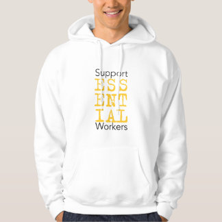 Stöd för viktiga arbetare hoodie
