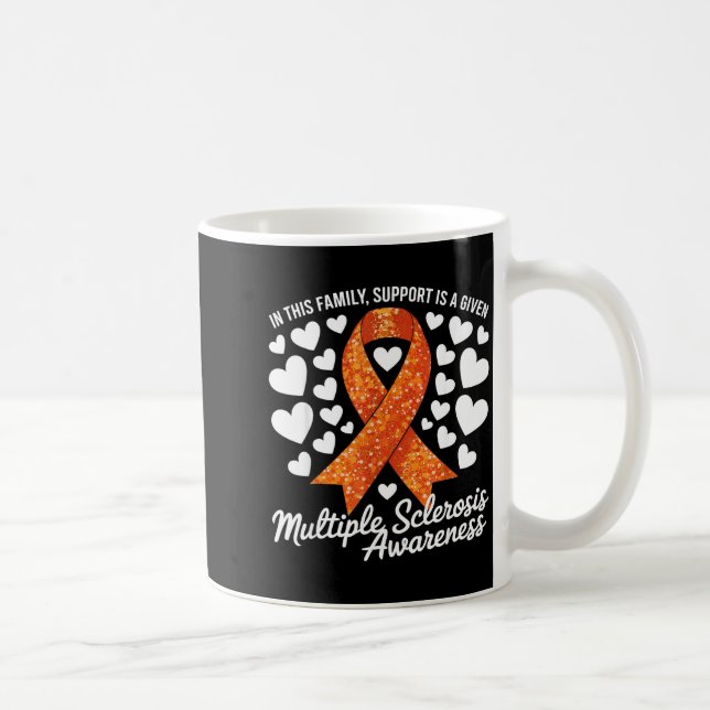 Stöd ges Ms Warrior Multipel Skleros Medvetenhet Kaffemugg (Höger)