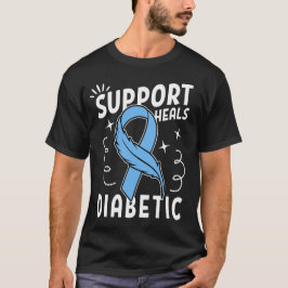 Stöd Hälsar Diabetiker T Shirt