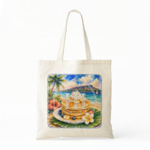Stöd HIMELE Hawaiian Tote Bag-Pannkaka