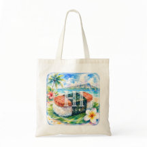 Stöd HIMELE Hawaiian Tote Bag Spam Musubi