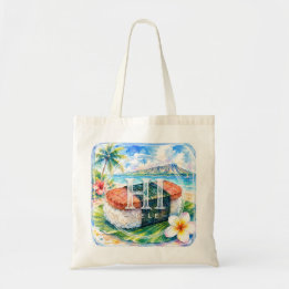 Stöd HIMELE Hawaiian Tote Bag Spam Musubi Tygkasse