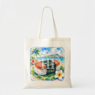Stöd HIMELE Hawaiian Tote Bag Spam Musubi Tygkasse