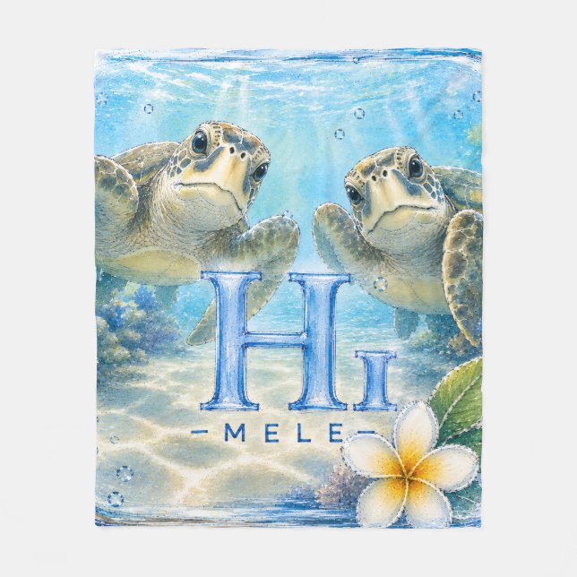 Stöd HIMELE Kastfilt Honu Fleecefilt (Framsidan)