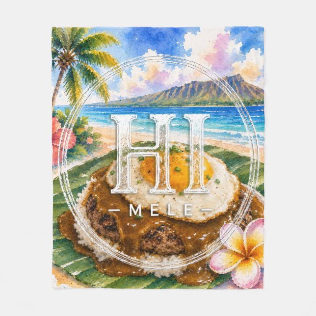 Stöd HIMELE Kastfilt Loco Moco Fleecefilt (Framsidan)