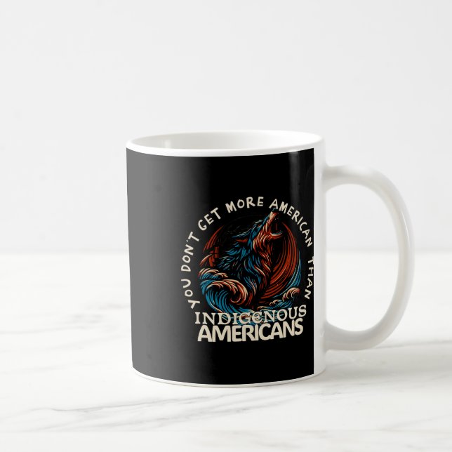 Stöd infödda amerikaner mot Trump  Kaffemugg (Höger)